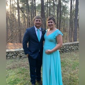 Azazie Claudine  dress Caribbean